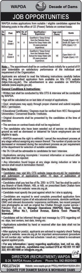 WAPDA jobs